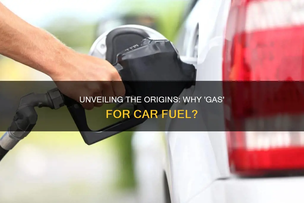 why is car fuel called gas