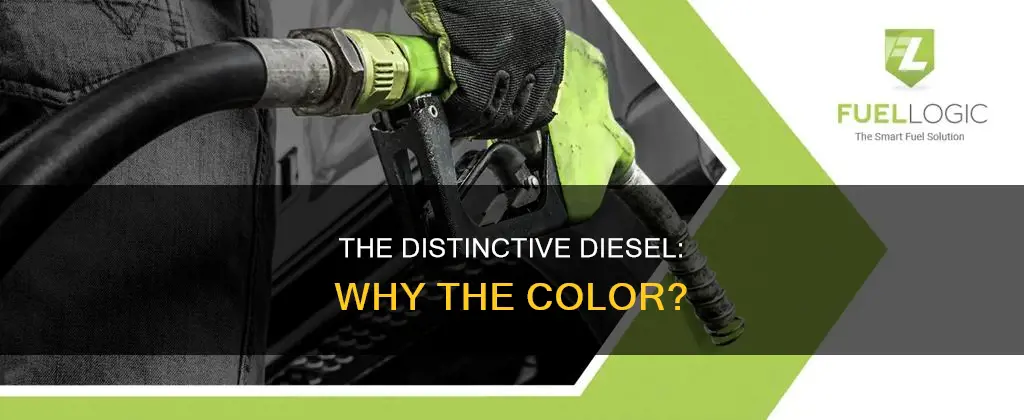 why is diesel fuel colored