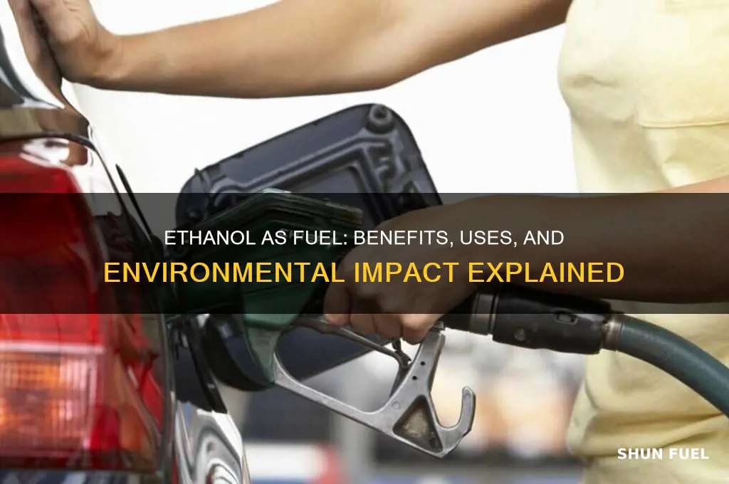 why is ethanol used as a fuel meritnation