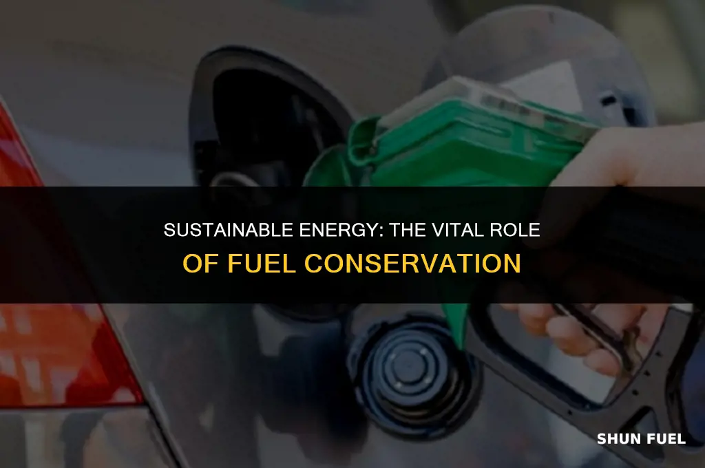why is fuel conservation important