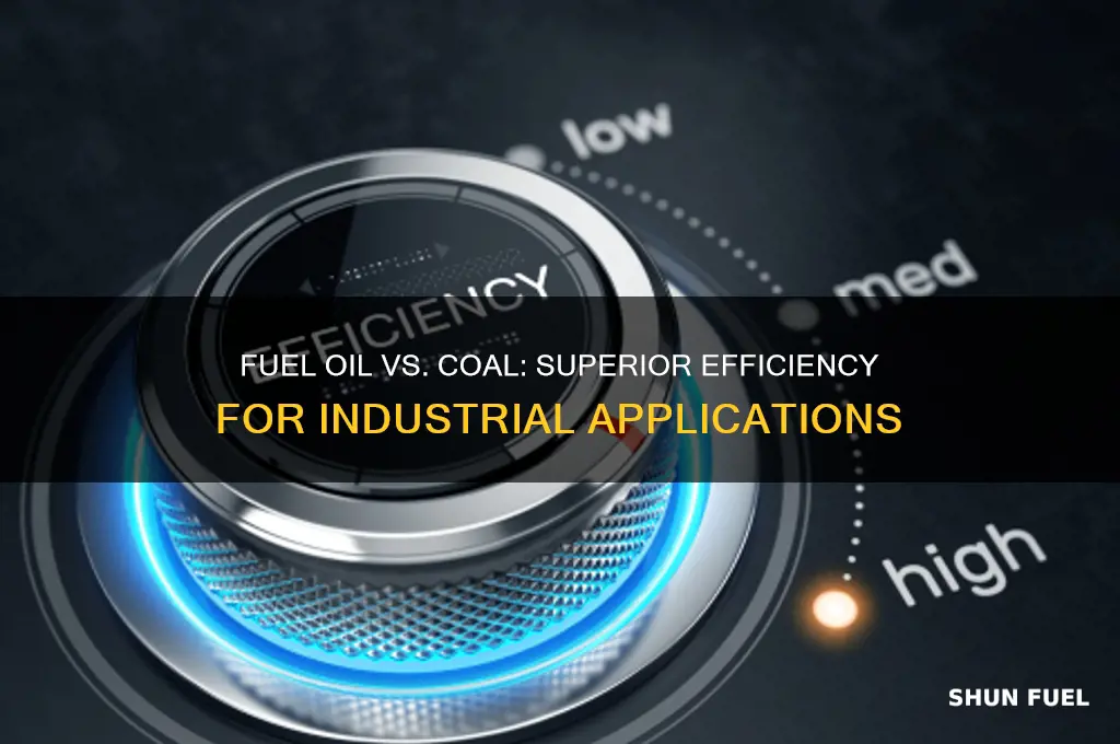 why is fuel oil better than coal for industrial use