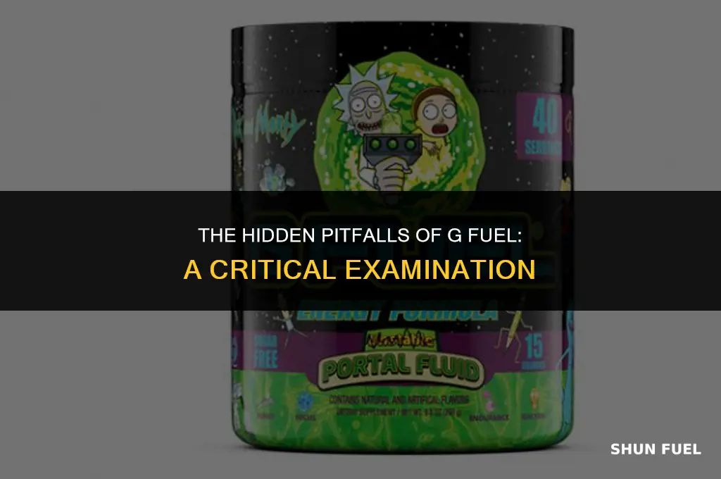 why is g fuel bad