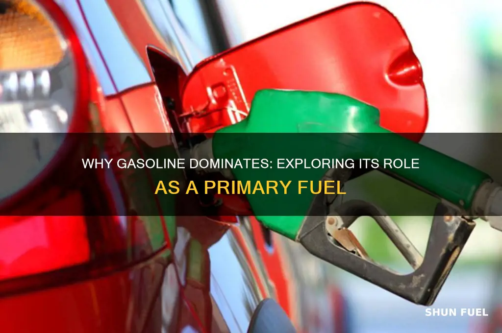 why is gasoline used as fuel