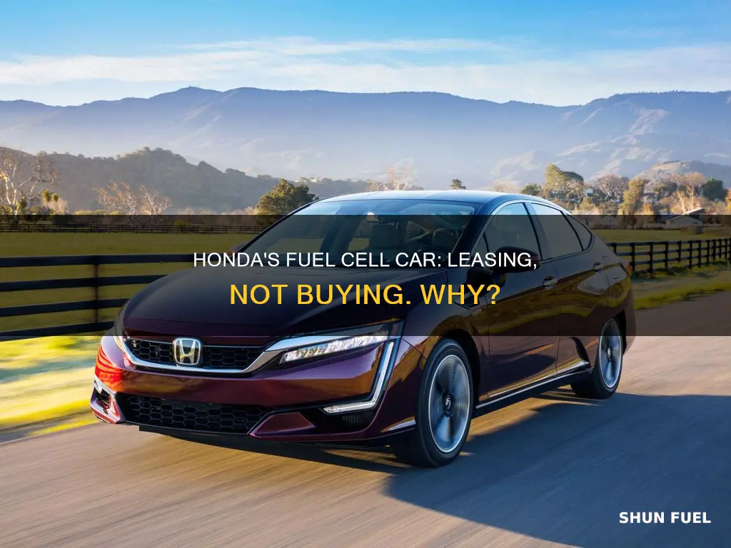 why is honda only leasing fuel cell car
