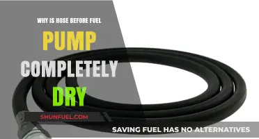 Why Your Hose Before the Fuel Pump is Completely Dry: Causes Explained
