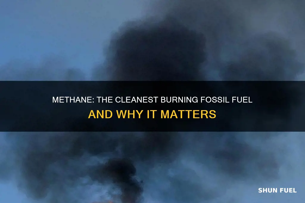 why is methane the cleanest burning fossil fuel