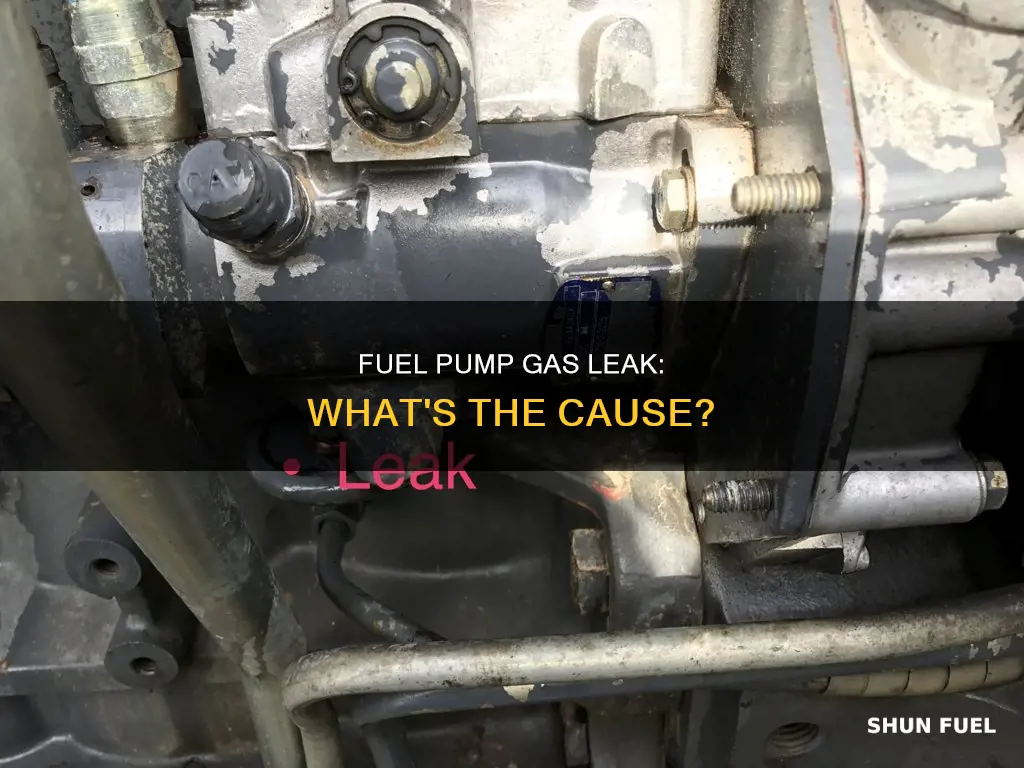 why is my car leaking gas from fuel pump