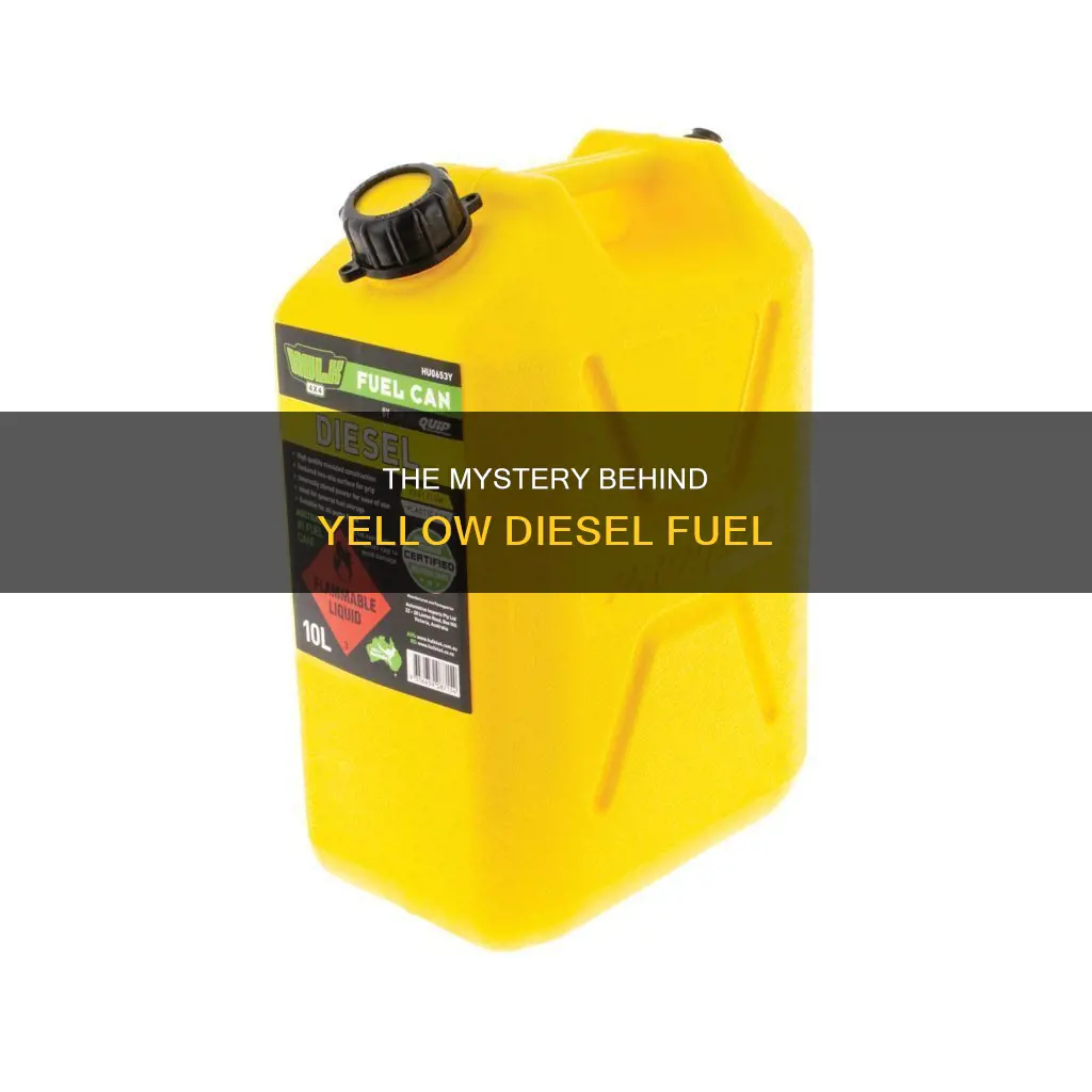 why is my diesel fuel yellow