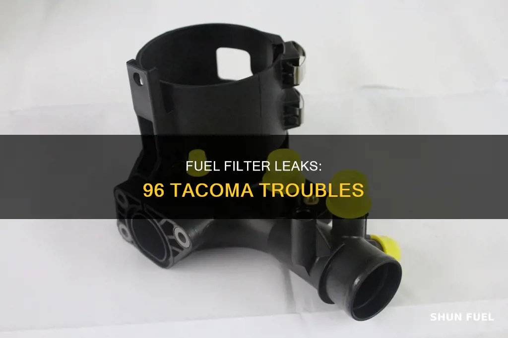 why is my fuel filter leaking 96 tacom
