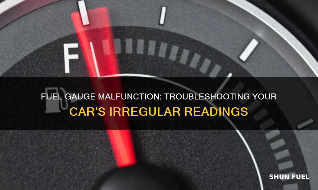 why is my fuel gage irradiact on my car