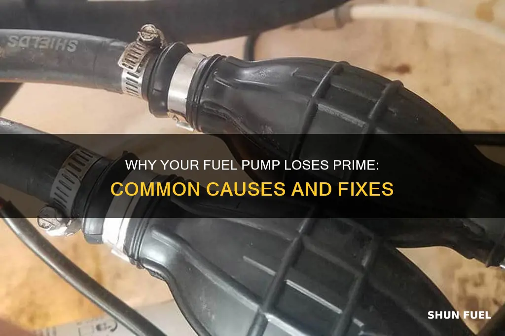 why is my fuel pump loose prime