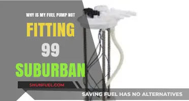 Troubleshooting Fuel Pump Fit Issues in a 1999 Suburban