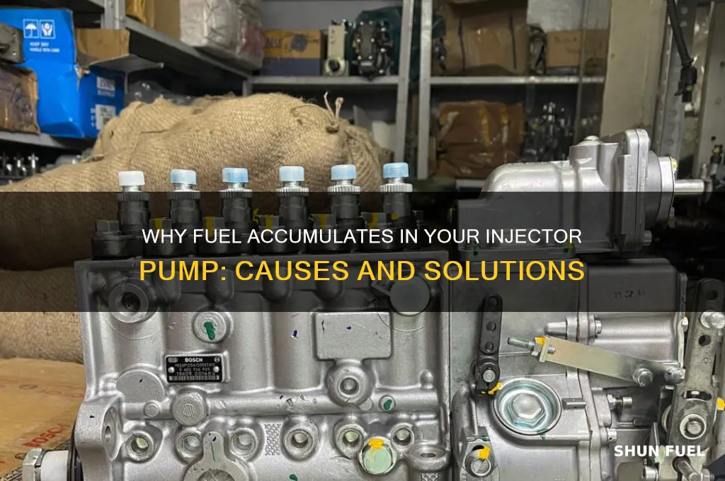 why is my injecter pump have fuel in it
