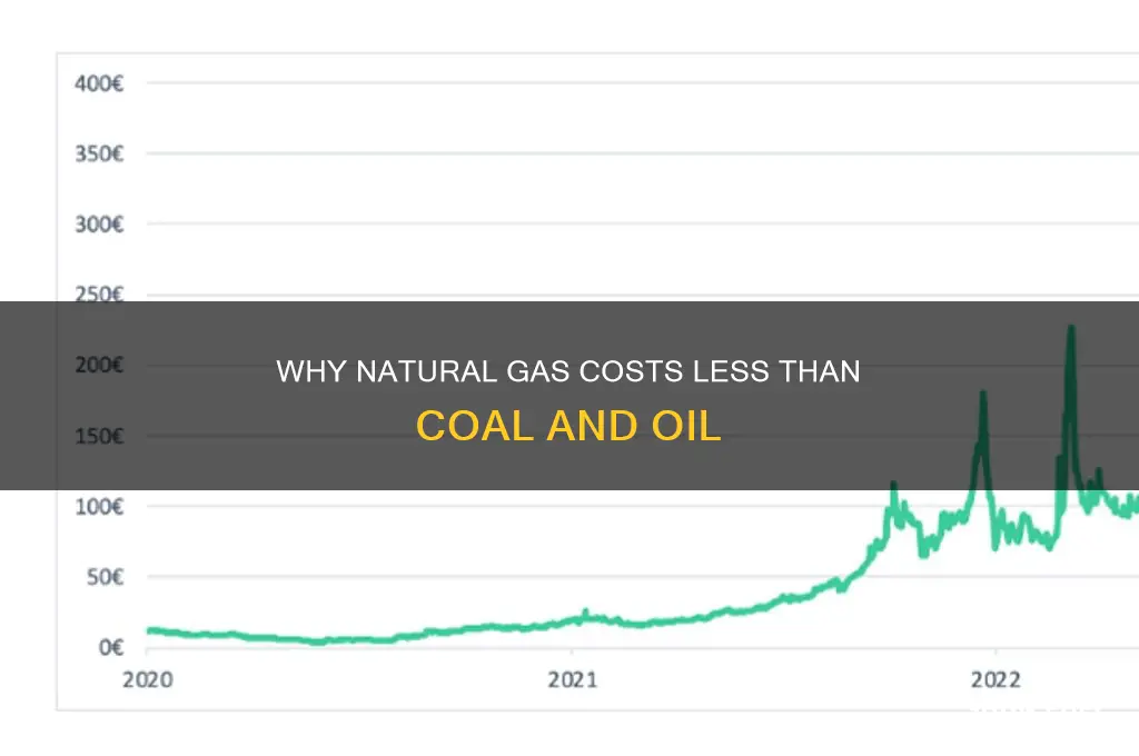 why is natural gas less expensive than other fossil fuels