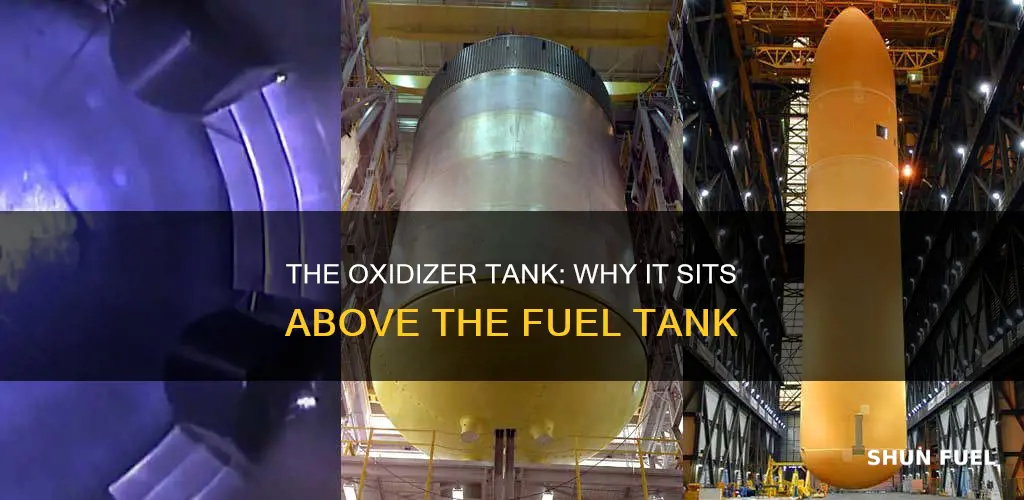 why is oxidizer tank on top of fuel tank