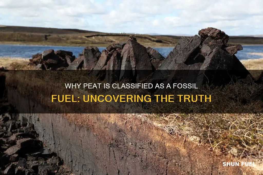 why is peat a fossil fuel