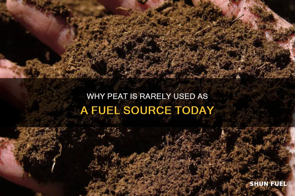 why is peat generally not used as a fuel