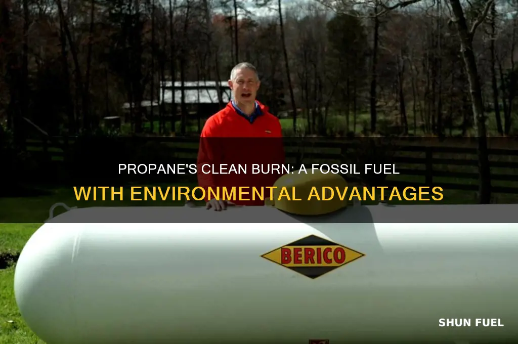 why is propane considered a clean burning fossil fuel