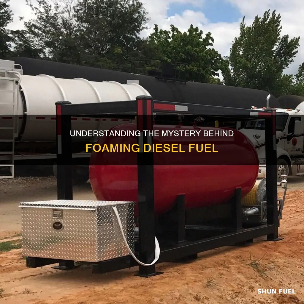 why is the deisel fuel foaming soo much