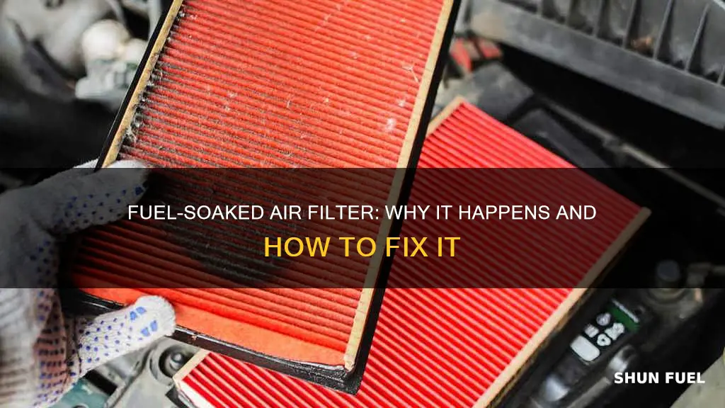 why is there fuel in my air filter infiniti