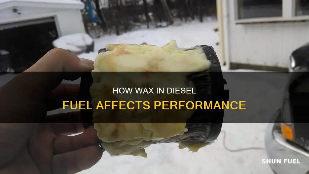 why is there wax in diesel fuel