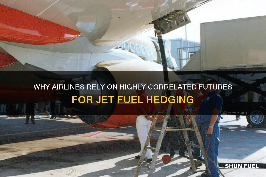 why jet fuel hedge use high correlated futures contract