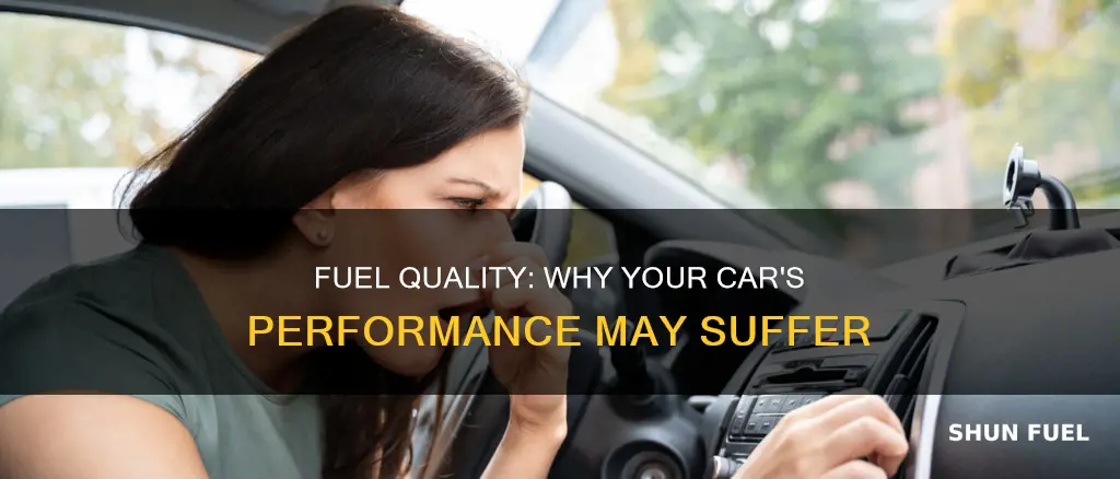 why might a car not run well on certain fuel