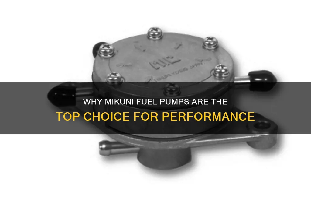 why mikuni fuel pump