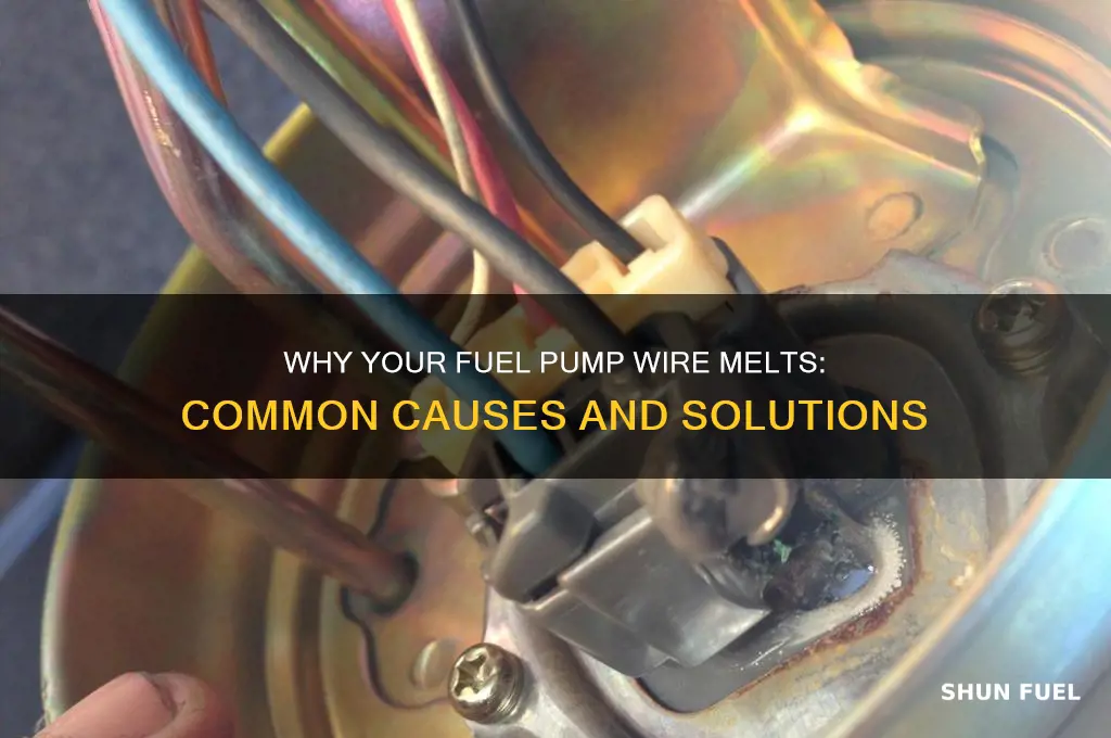 why my fuel pump wire melts