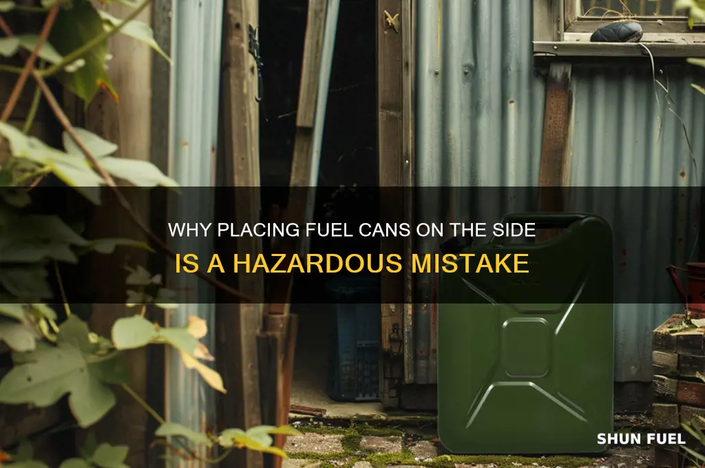 why not fuel can on the side