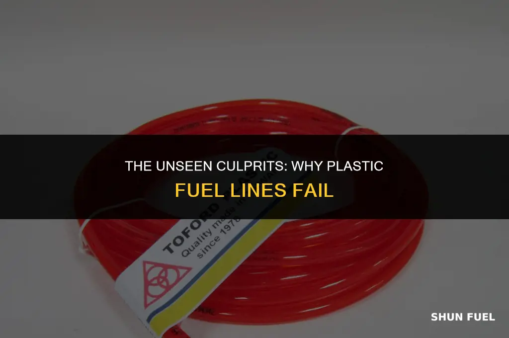 why plastic fuel bleaded broke