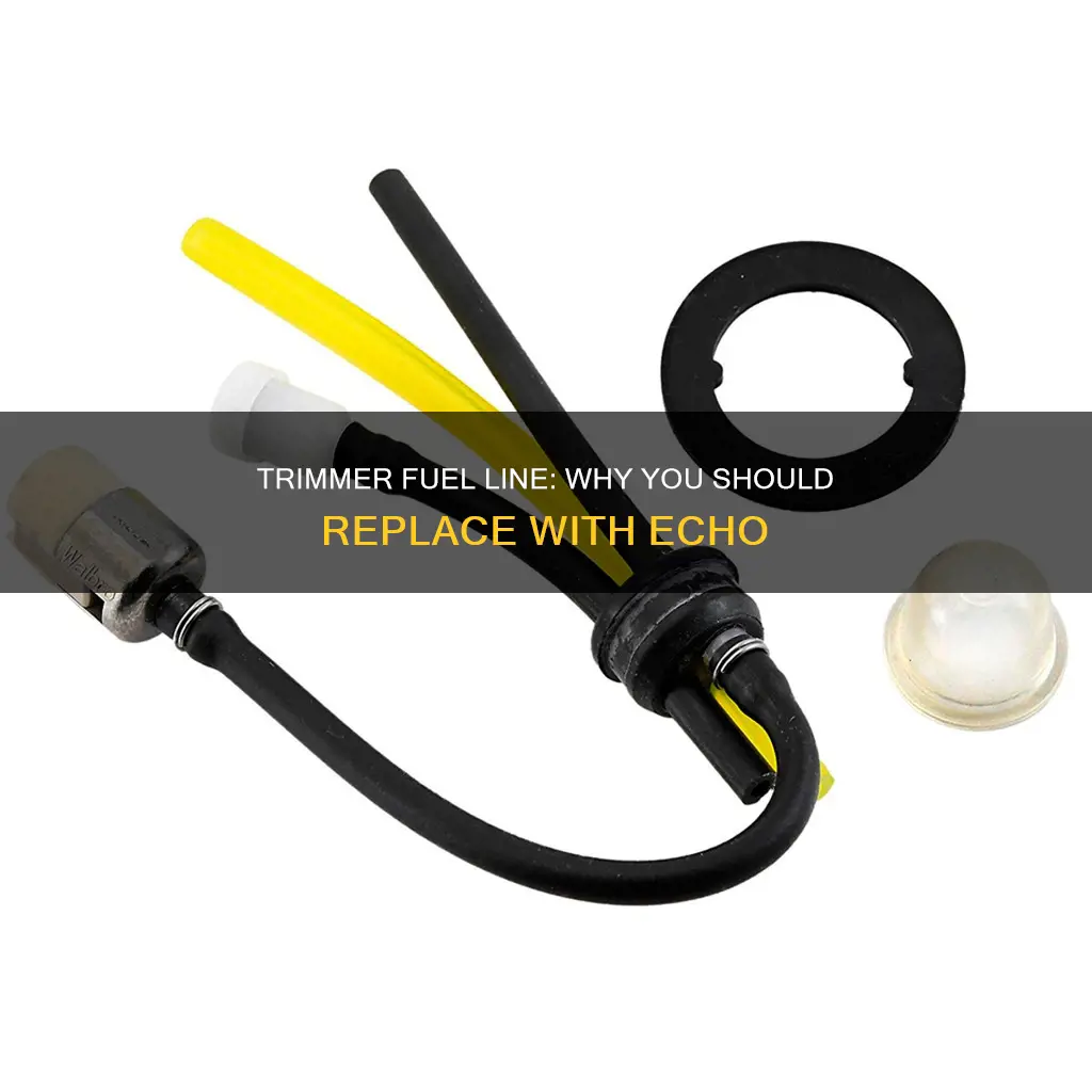 why replace trimmer fuel line echo