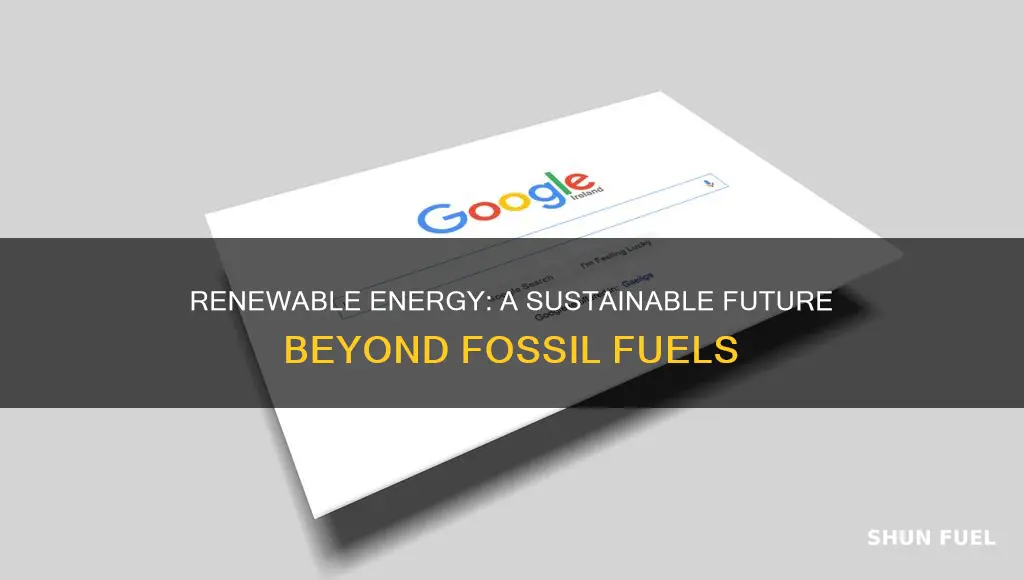 why should we replace fossil fuels with renewable energy sources