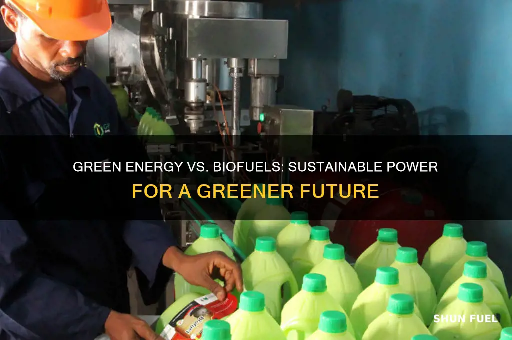 why should we use green energy instead of bio fuels