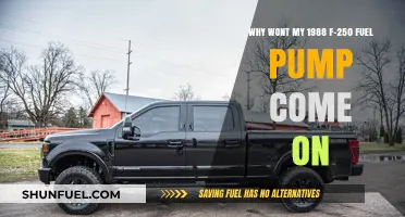 Troubleshooting 1988 F-250 Fuel Pump: Why It Won't Turn On