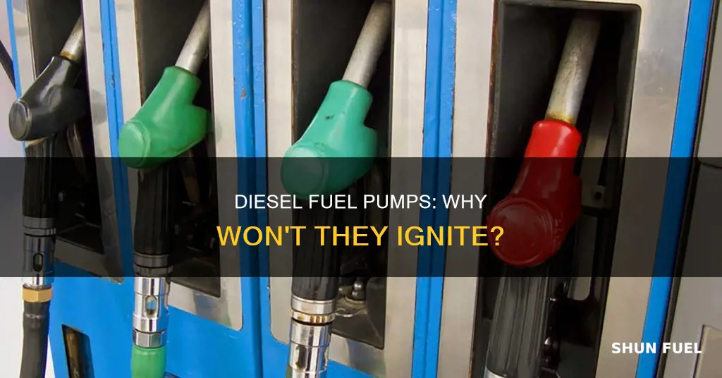 why wont the fuel pump ignite diesel