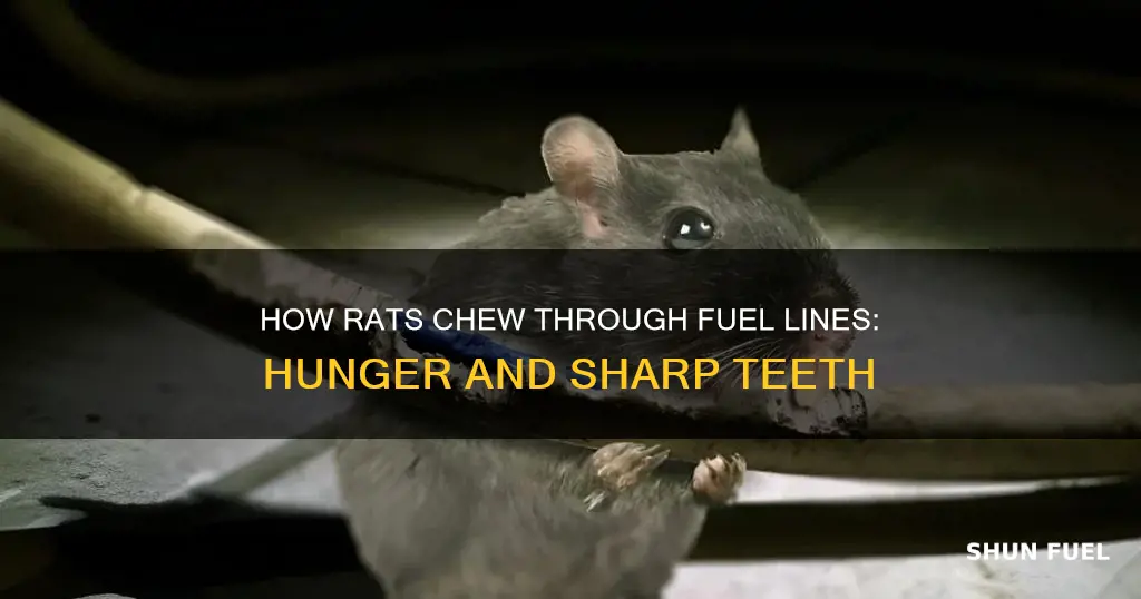 why would a rat eat through a fuel line