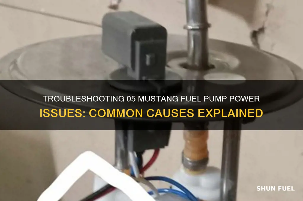 why would fuel pump not get power 05 mustang
