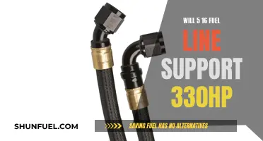 Can a 5/16 Fuel Line Support 330hp Engines?
