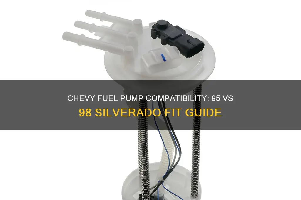 will 95 chevy fuel pump fit a 98 chevy silverado