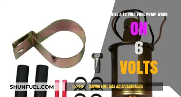 Can a 12 Volt Fuel Pump Operate Efficiently on 6 Volts?