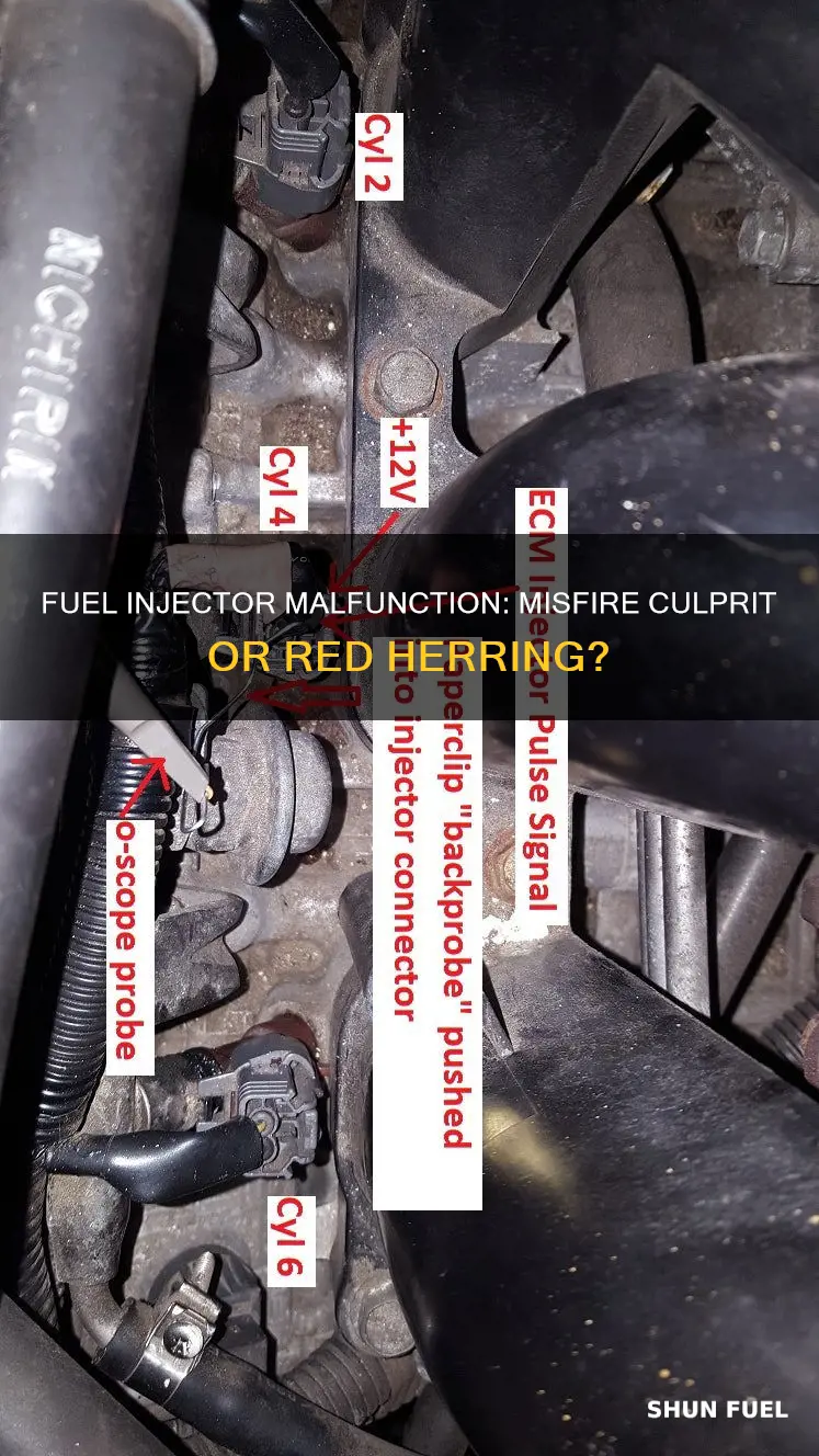 will a bad fuel injector cause misfire