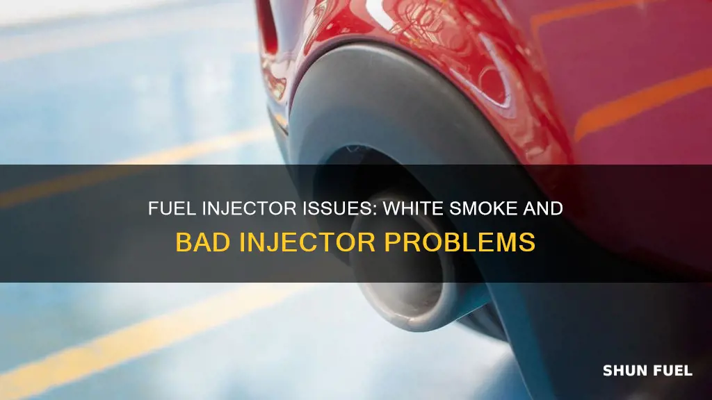 will a bad fuel injector cause white smoke