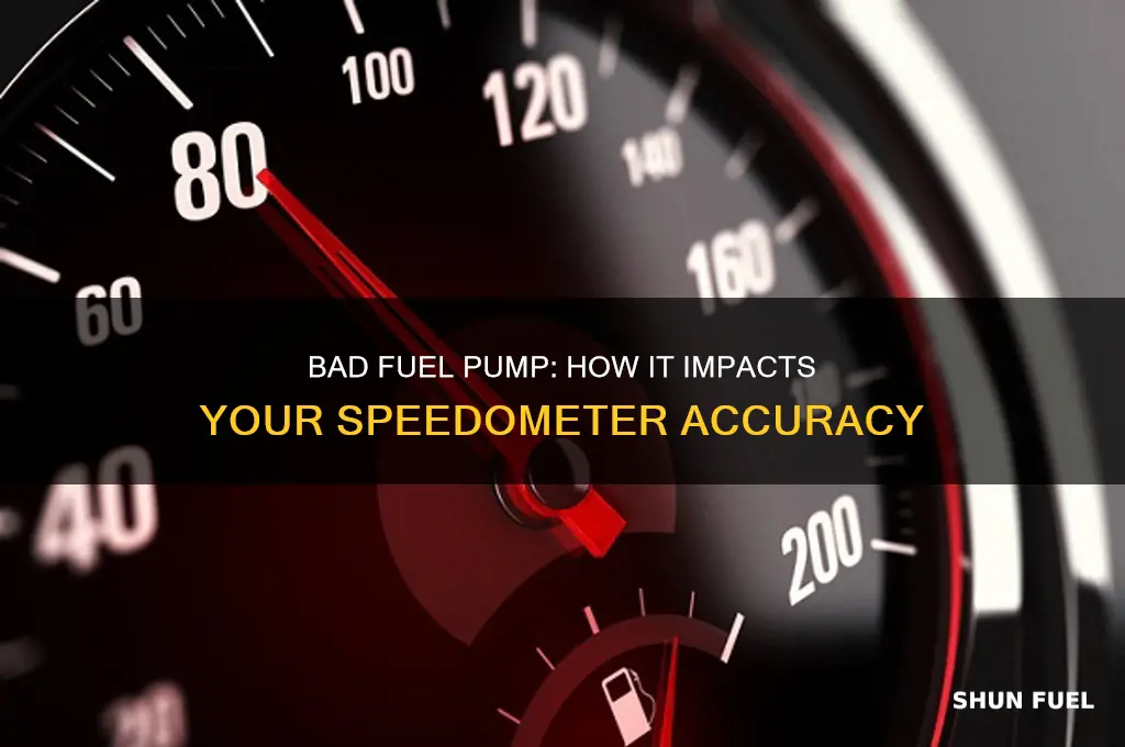 will a bad fuel pump affect your speedometer