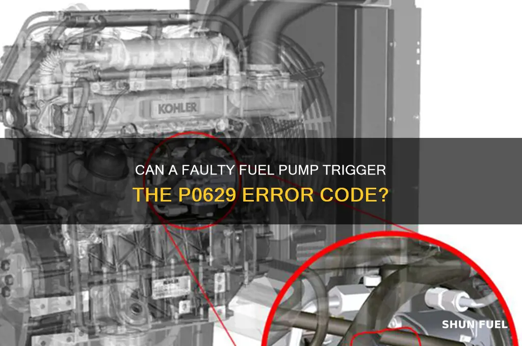 will a bad fuel pump cause a p0629 code