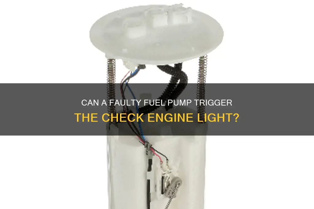 will a bad fuel pump cause cel