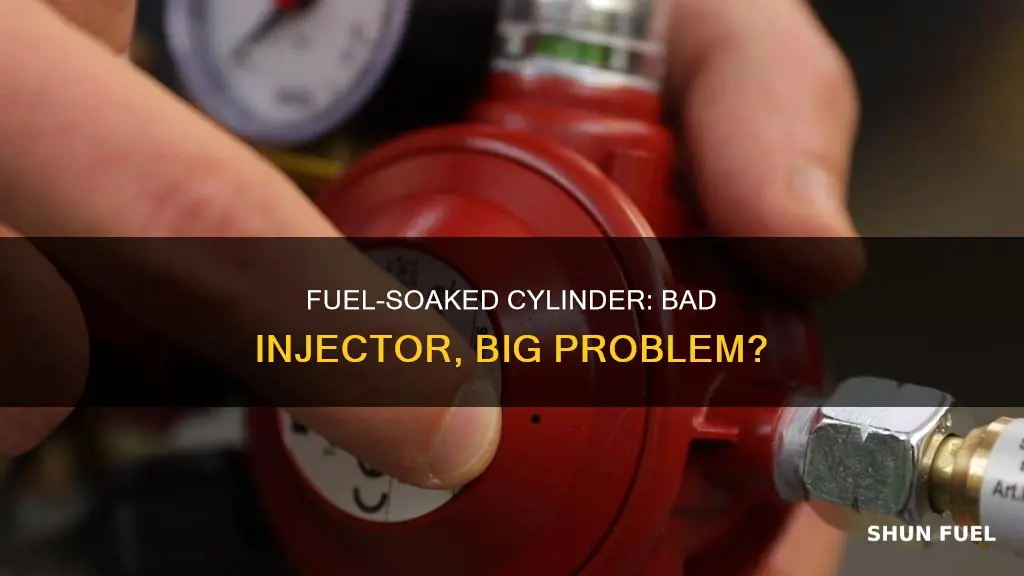 will a bad injector leaking fuel into the cylinder