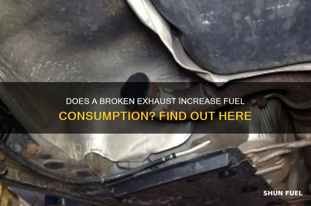 will a broken exhaust use more fuel