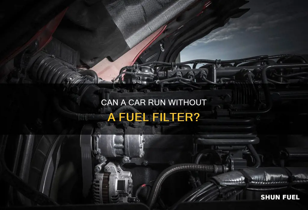 will a car run without a fuel filter