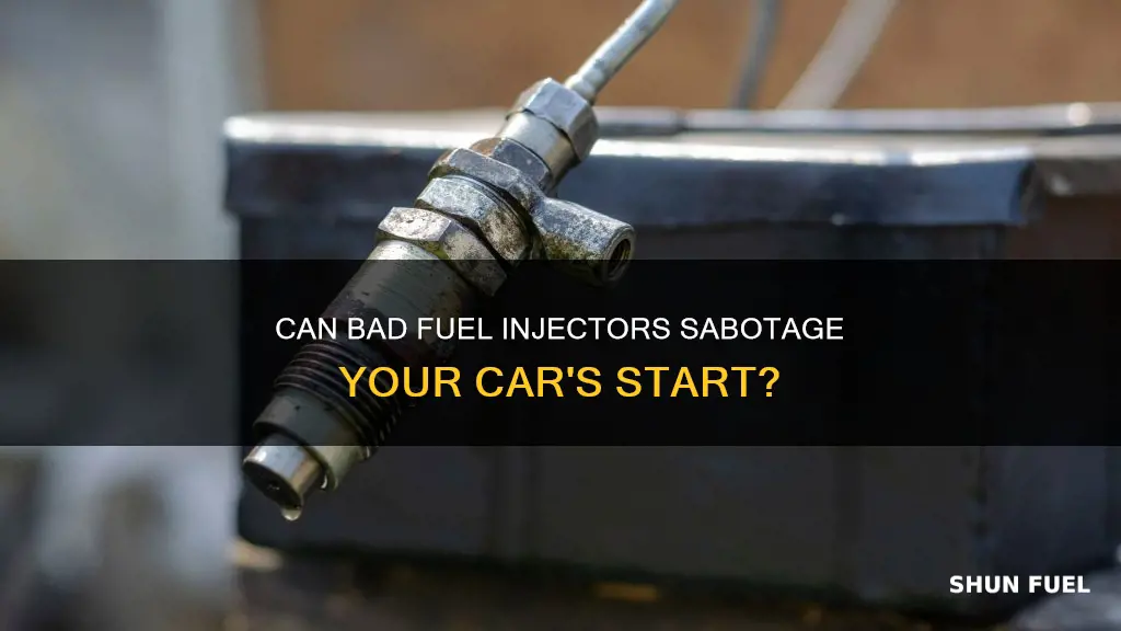 will a car start with bad fuel injectors